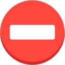 No Entry Sign Free Open-Source SVG Icon