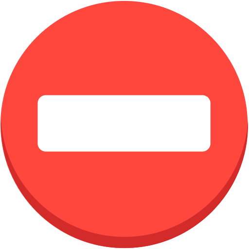 No Entry Sign Free Open-Source SVG Icon (Firefox OS Emoji)