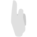 Sideways Up Pointing Index Finger (Firefox OS Emoji) Free Open-Source SVG Icon