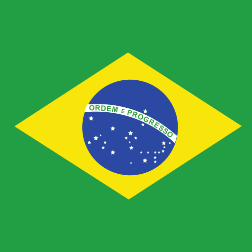 Brazil Flag 1x1 (Flag) Free Open-Source SVG Icon (Flag Icons)