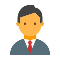 Businessman Figure (Flat Color) Free Open-Source SVG Icon