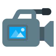 Professional Camcorder (Flat Color) Free Open-Source SVG Icon