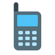 Cell Phone (Flat Color) Free Open-Source SVG Icon