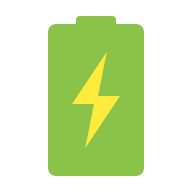 Battery Charging Status (Flat Color) Free Open-Source SVG Icon