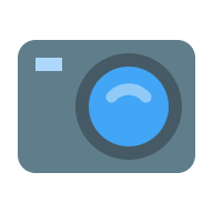 Compact Camera (Flat Color) Free Open-Source SVG Icon