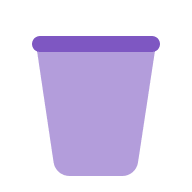 Empty Trash Bin (Flat Color) Free Open-Source SVG Icon