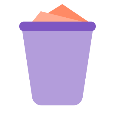 Full Trash Bin (Flat) Free Open-Source SVG Icon (Flat Color Icons)