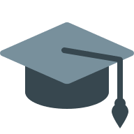 Graduation Cap (Flat Color) Free Open-Source SVG Icon