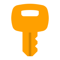 Key Symbol (Flat Color) Free Open-Source SVG Icon