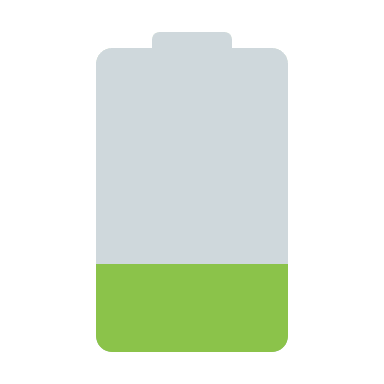 Low Battery Status Indicator (Flat Color) Free Open-Source SVG Icon (Flat Color Icons)