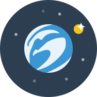 Earth Globe Representation (Flat) Free Open-Source SVG Icon