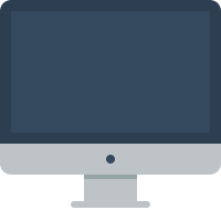 iMac Computer (Flat UI) Free Open-Source SVG Icon