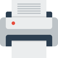 Printer Device (Flat UI) Free Open-Source SVG Icon