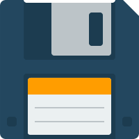 Save File Action (Flat UI) Free Open-Source SVG Icon