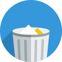 Trash Bin (Flat) Free Open-Source SVG Icon