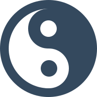 Yin Yang Symbol Free Open-Source SVG Icon