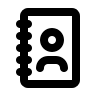 Address Book (Outline) Free Open-Source SVG Icon