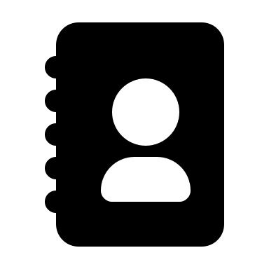 Address Book (Solid) Free Open-Source SVG Icon (Flowbite Icons)