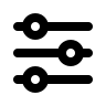 Horizontal Adjustments Controls (Outline) Free Open-Source SVG Icon