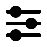 Horizontal Adjustments Controls (Solid) Free Open-Source SVG Icon