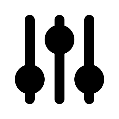 Vertical Adjustments Controls (Solid) Free Open-Source SVG Icon (Flowbite Icons)