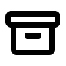 Archive Storage Container (Outline) Free Open-Source SVG Icon