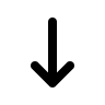 Downward Arrow (Outline) Free Open-Source SVG Icon