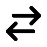 Solid Right and Left Arrows Free Open-Source SVG Icon