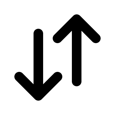 Up and Down Arrow (Outline) Free Open-Source SVG Icon (Flowbite Icons)