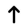 Upward Arrow (Outline) Free Open-Source SVG Icon