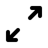 Upward Right and Downward Left Arrow (Solid) Free Open-Source SVG Icon