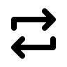 Repeat Arrows (Outline) Free Open-Source SVG Icon