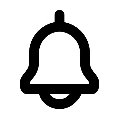 Notification Bell (Outline) Free Open-Source SVG Icon (Flowbite Icons)