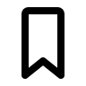 Bookmark (Outline) Free Open-Source SVG Icon