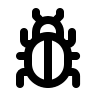 Bug Outline (Outline) Free Open-Source SVG Icon