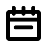 Weekly Calendar View (Outline) Free Open-Source SVG Icon