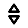 Sort Caret Arrow (Outline) Free Open-Source SVG Icon