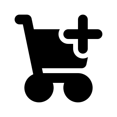 Cart with Plus Symbol (Solid) Free Open-Source SVG Icon (Flowbite Icons)