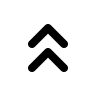 Double Chevron Up Arrow (Outline) Free Open-Source SVG Icon