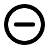 Circle Minus Symbol (Outline) Free Open-Source SVG Icon