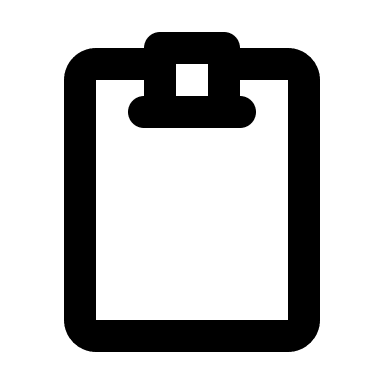 Clean Clipboard (Outline) Free Open-Source SVG Icon (Flowbite Icons)