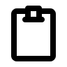 Clean Clipboard (Outline) Free Open-Source SVG Icon