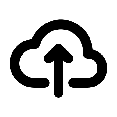 Cloud Upload (Outline) Free Open-Source SVG Icon (Flowbite Icons)