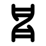 DNA Structure (Outline) Free Open-Source SVG Icon