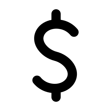 Dollar Sign (Outline) Free Open-Source SVG Icon (Flowbite Icons)