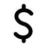 Dollar Sign (Outline) Free Open-Source SVG Icon