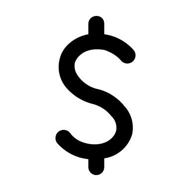 Solid Dollar Currency Symbol (Flowbite) Free Open-Source SVG Icon (Flowbite Icons)