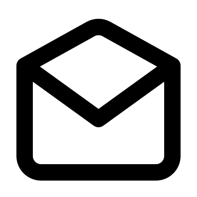 Open Envelope (Outline) Free Open-Source SVG Icon (Flowbite Icons)