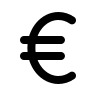 Euro Currency Symbol (Outline) Free Open-Source SVG Icon