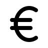 Euro Currency Symbol (Solid) Free Open-Source SVG Icon